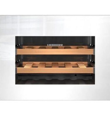 Liebherr Wine Cooler WKEGW582 GrandCru Built-In 18 Bottle White Glass Door