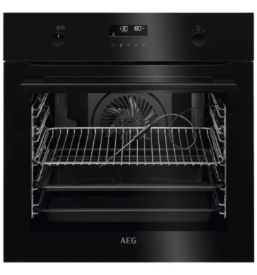 AEG Oven BPK556260B Single Integrated Pyrolitic Self Clean Electric Black