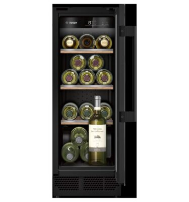 Bosch Series 6 KUW20VHF0G Built-In Wine Cooler - Black - F Rated