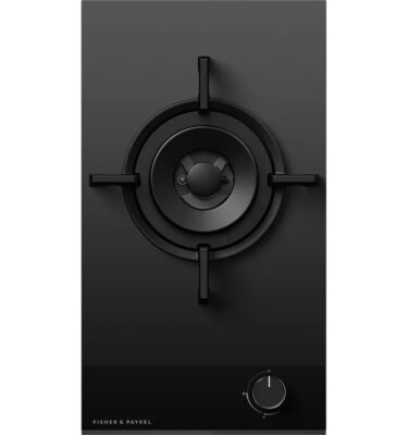 Hob Fisher & Paykel Series 9 CG301DLPGB4 30cm LPG Gas Cooktop Black Glass