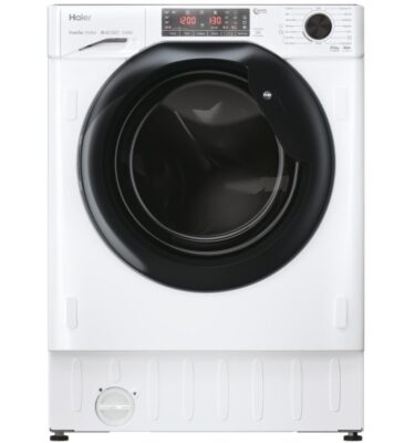Washer Dryer Haier HWDQ90B416FWB-UK Integrated, 9kg/5kg, 1600 Spin, White, A Rated