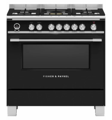 Oven Fisher & Paykel Series 9 OR90SCG6B1 90cm Wide Dual Fuel Range Cooker with Pyrolytic Cleaning