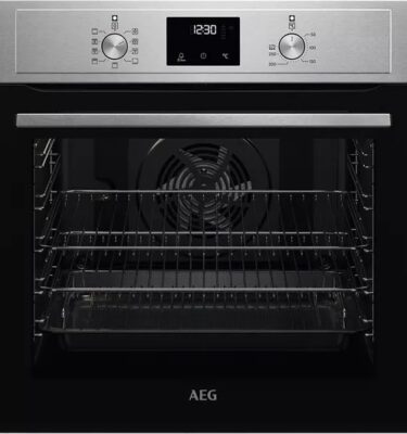 AEG Built In Oven BEX335011M 3000 Series Stainless Steel Single Electric Oven