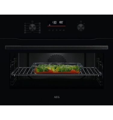 Oven AEG 6000 NKK6N501B Compact Combi Microwave Oven Black