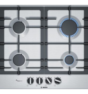 Hob Bosch PCP6A5B90 60cm, 4 burners, Cast Iron supports
