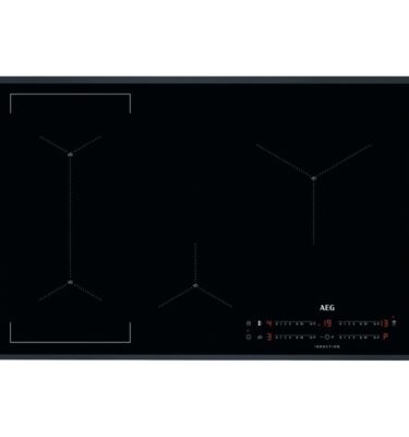 AEG IAE84421FB Induction Hob Senseboil 78cm Wide Black Glass