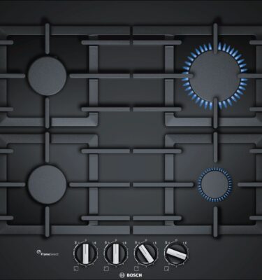 Hob Bosch PPP6A6B90 60cm Glass Gas Hob - Black