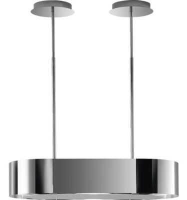 AEG Island Cooker Hood DLE0970M 90cm Wide Designer Chrome Lamp Hood