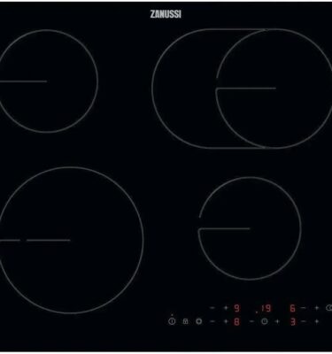Hob Zanussi ZHRN643K 56cm Built-In Electric Hob - Black