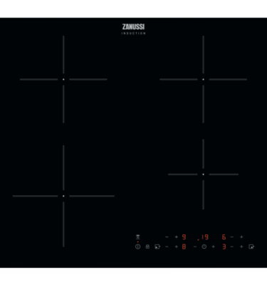 Hob Zanussi Series 20 ZITN643K 60cm Induction with Hob2Hood