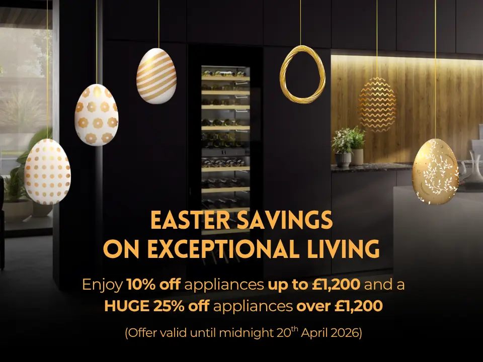 image0 Luxury kitchen scene with premium appliances and Easter promotional discount offer