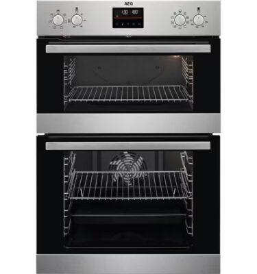 Oven AEG SurroundCook DCB535060M Electric Double Oven Silver