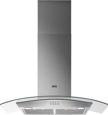 Cooker Hood AEG 3000 Series DTB3953M 90cm Wide Chimney Hood - Stainless Steel / Glass - C Rated