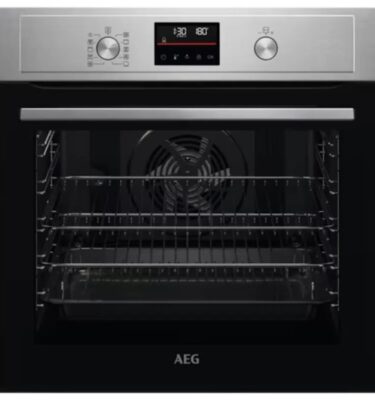 Oven AEG BPK355061M SteamBake Single Oven with Pyrolytic Cleaning