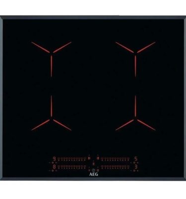 AEG Induction Hob IPE64551FB Pure Black Glass 4 Bridge Zones