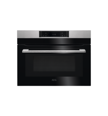 AEG KMK768080M Combination Microwave Oven Series 8000 CombiQuick Silver Built In