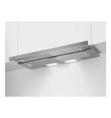Cooker Hood AEG DPB3932S 90cm Wide Telescopic Hood - Silver