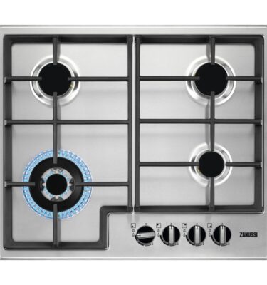 Hob Zanussi ZGNN645X 60cm EasyCook Four Burner Gas Hob