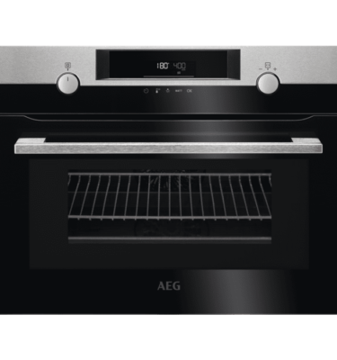 Oven AEG KMK565060X Built-In Combi Microwave & Compact Oven - Stainless Steel