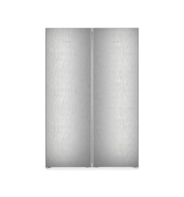 Liebherr Fridge Freezer XRFsf5220 Side By Side Silver Freestanding NoFrost