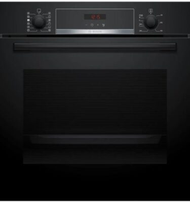 Bosch HQA574BB3B Single Oven Black Pyrolytic Cleaning