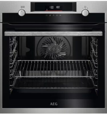 Oven AEG BPK556260M Single Pyrolytic Oven with Steam Stainless Steel